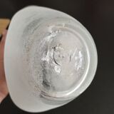Triangular matte glass vase