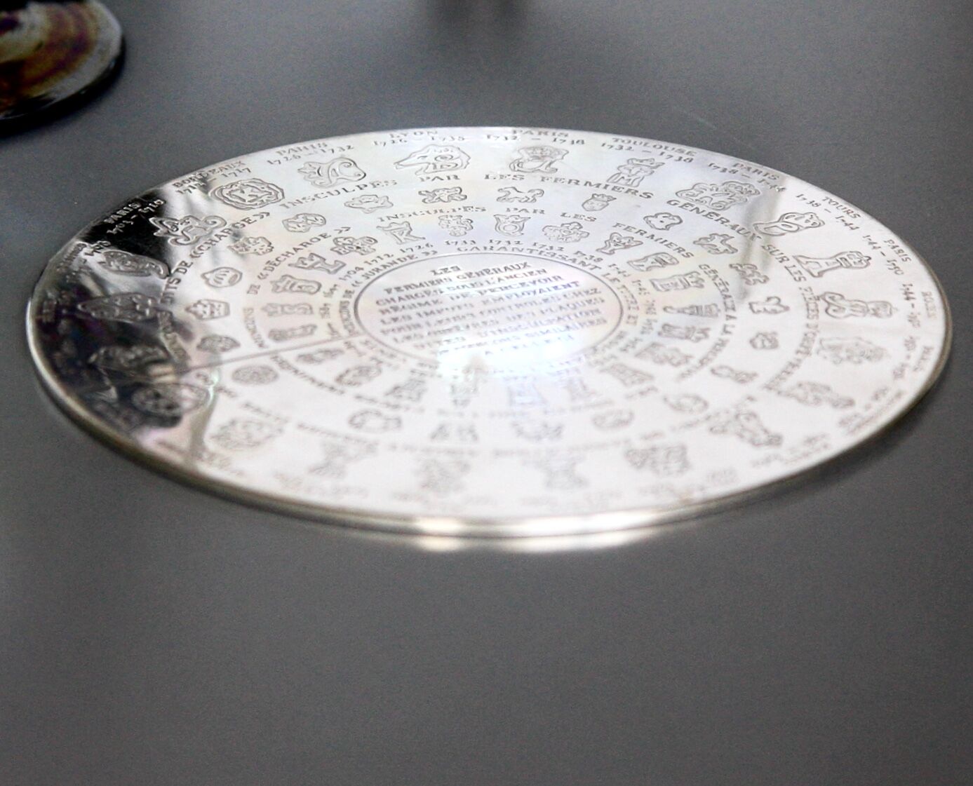 Table mat Christofle "The General Farmers" in silver metal