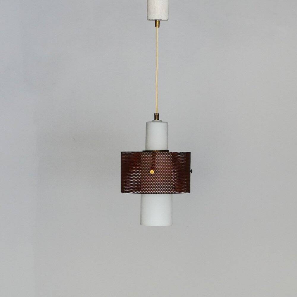 Ceiling light in the style of Mathieu Matégot, 1950s.