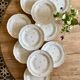Set of 10 vintage Limoges porcelain soup plates