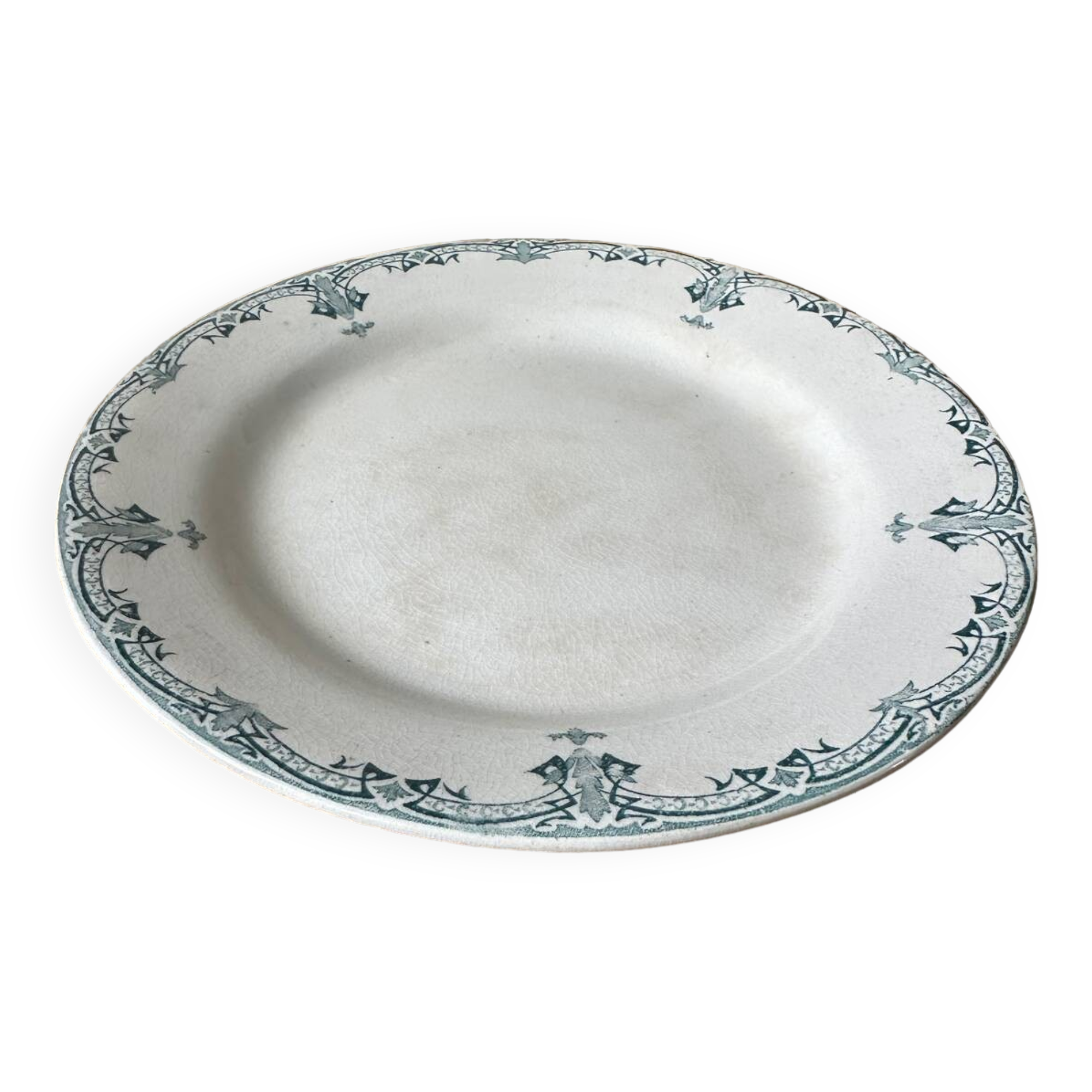 Footed dish, Creil and Montereau 1