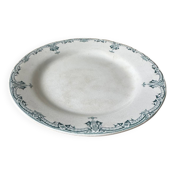 Footed dish, Creil and Montereau 1