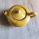 Vintage Mustard Enamelled Ceramic Teapot