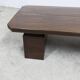 1960s Brutalist style rectangular coffee table with cut corners