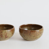 Pair of stoneware bowls