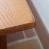 Scandinavian coffee table in ribbed wood