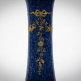 Vase soliflore en porcelaine et argent 1er titre - Paul Millet Début XXème