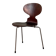 Arne Jacobsen for Fritz Hansen, "Ant" chair, model 3100, first version with three legs.