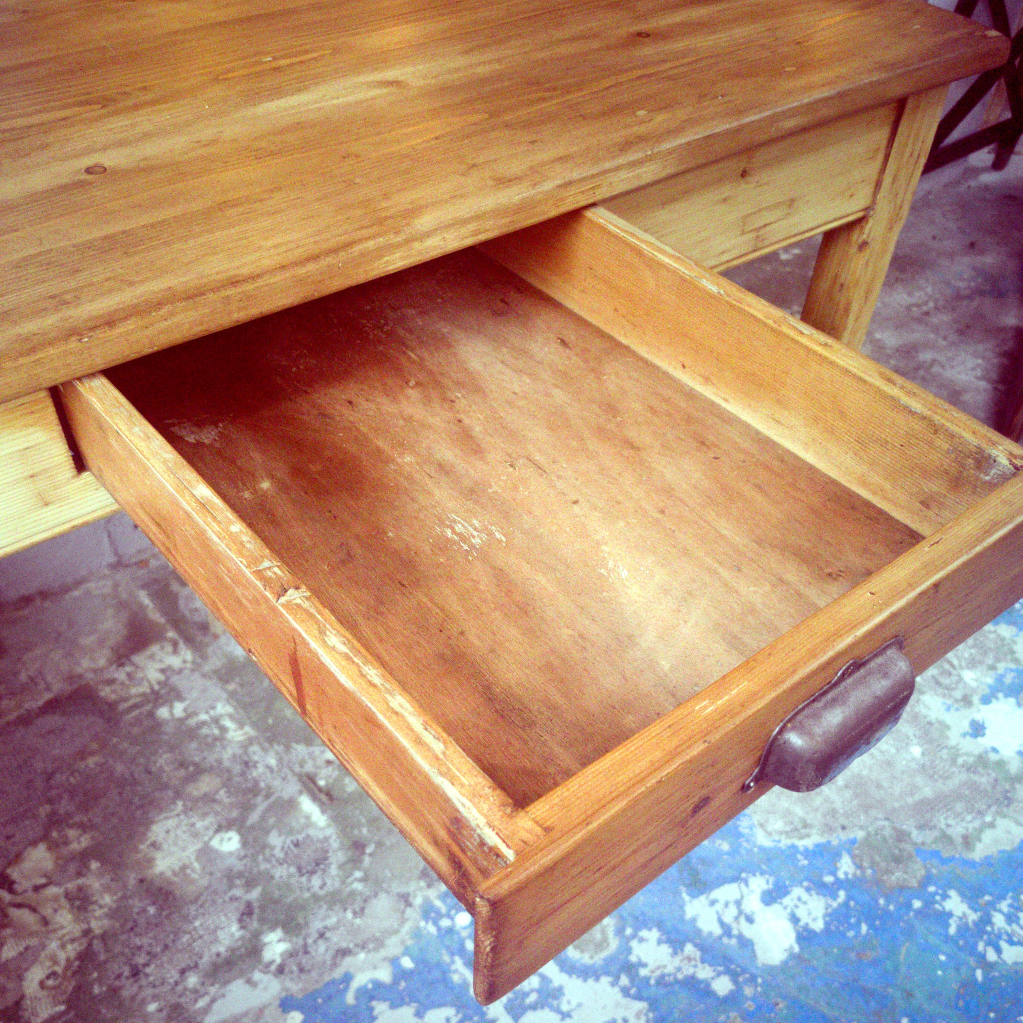 Restored old farm table