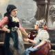 Painting "Girls at the fountain".