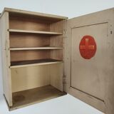 old wooden medicine cabinet, 1950s