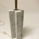 Modernist lamp Croisillon in white marble and chrome metal of the 50s and 60s
