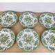 6 flat plates wedgwood oriental pheasants green