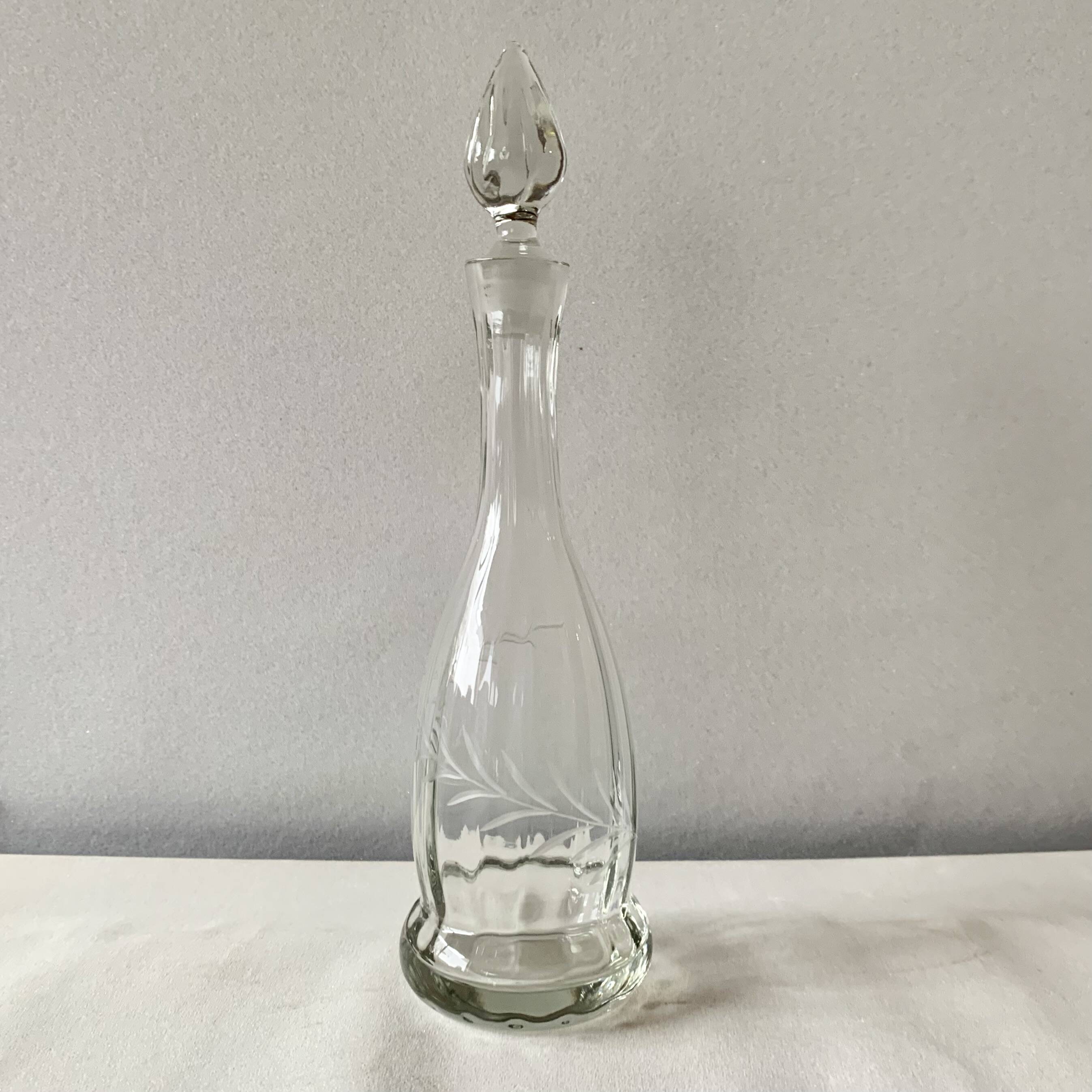 Old cut crystal liquor service