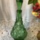 Carafe bouteille en verre italien empoli vert