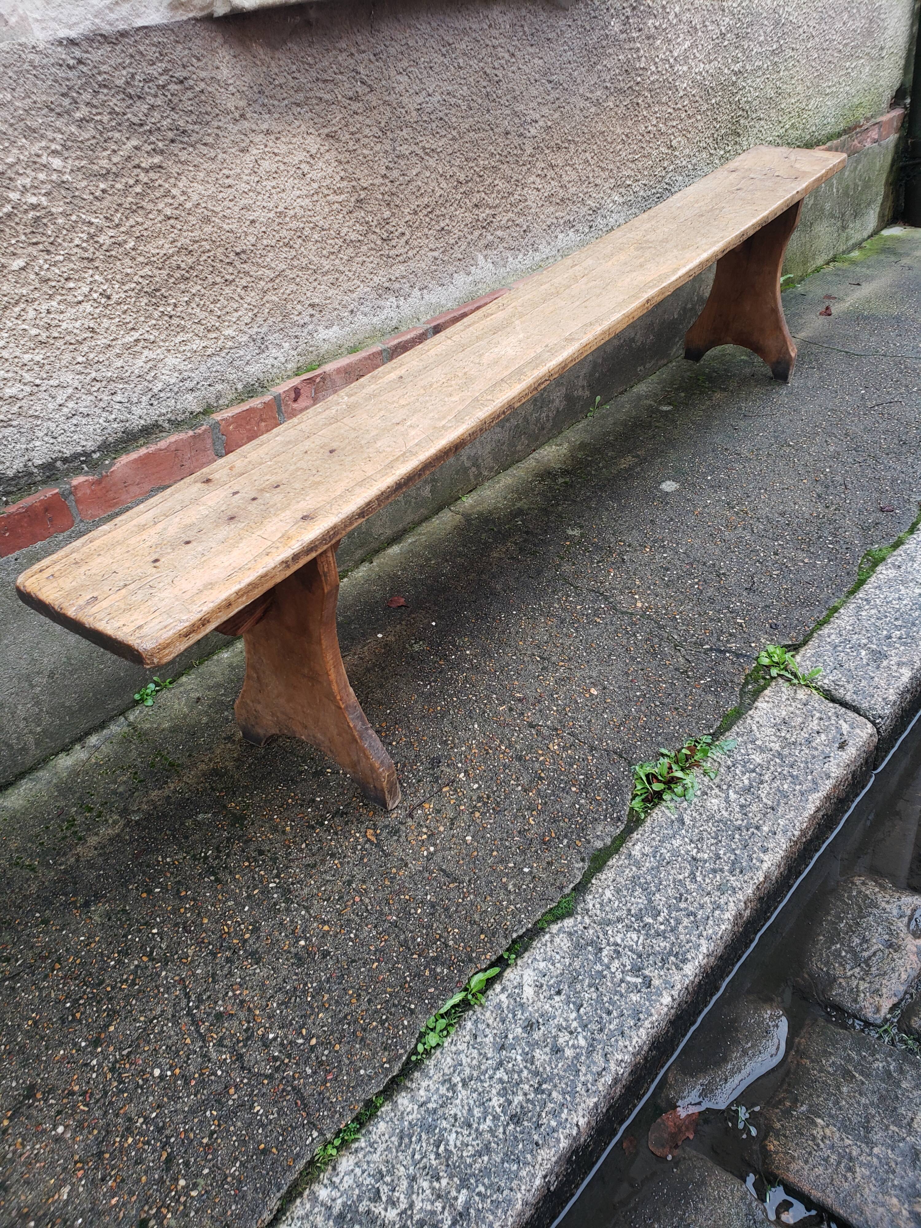 Wooden farm bench val de loi