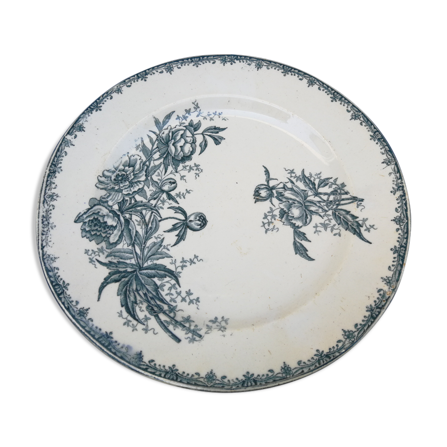 Compotier in iron earth Peonies