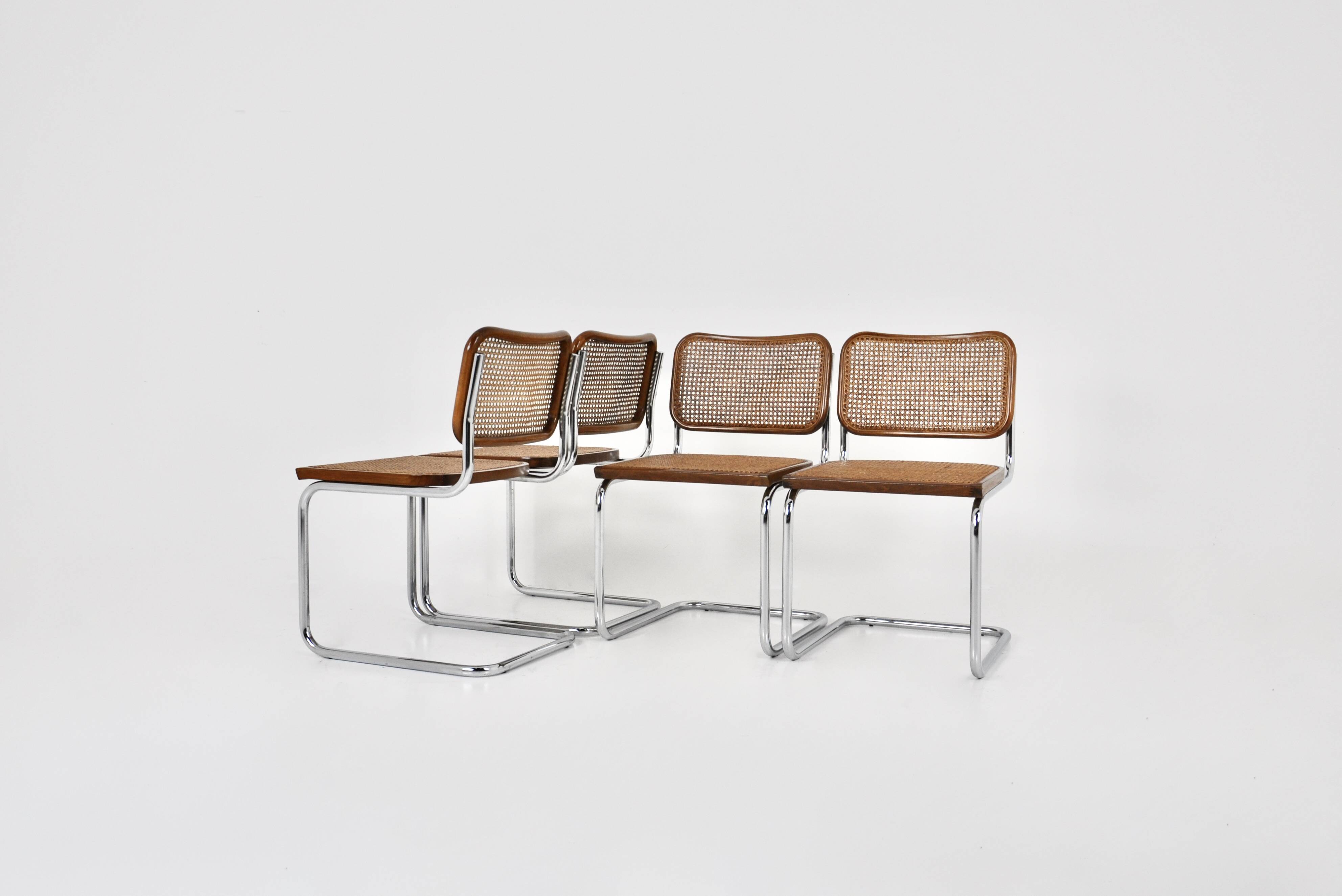 Style B32 Dining Chairs by Marcel Breuer, Set of 4