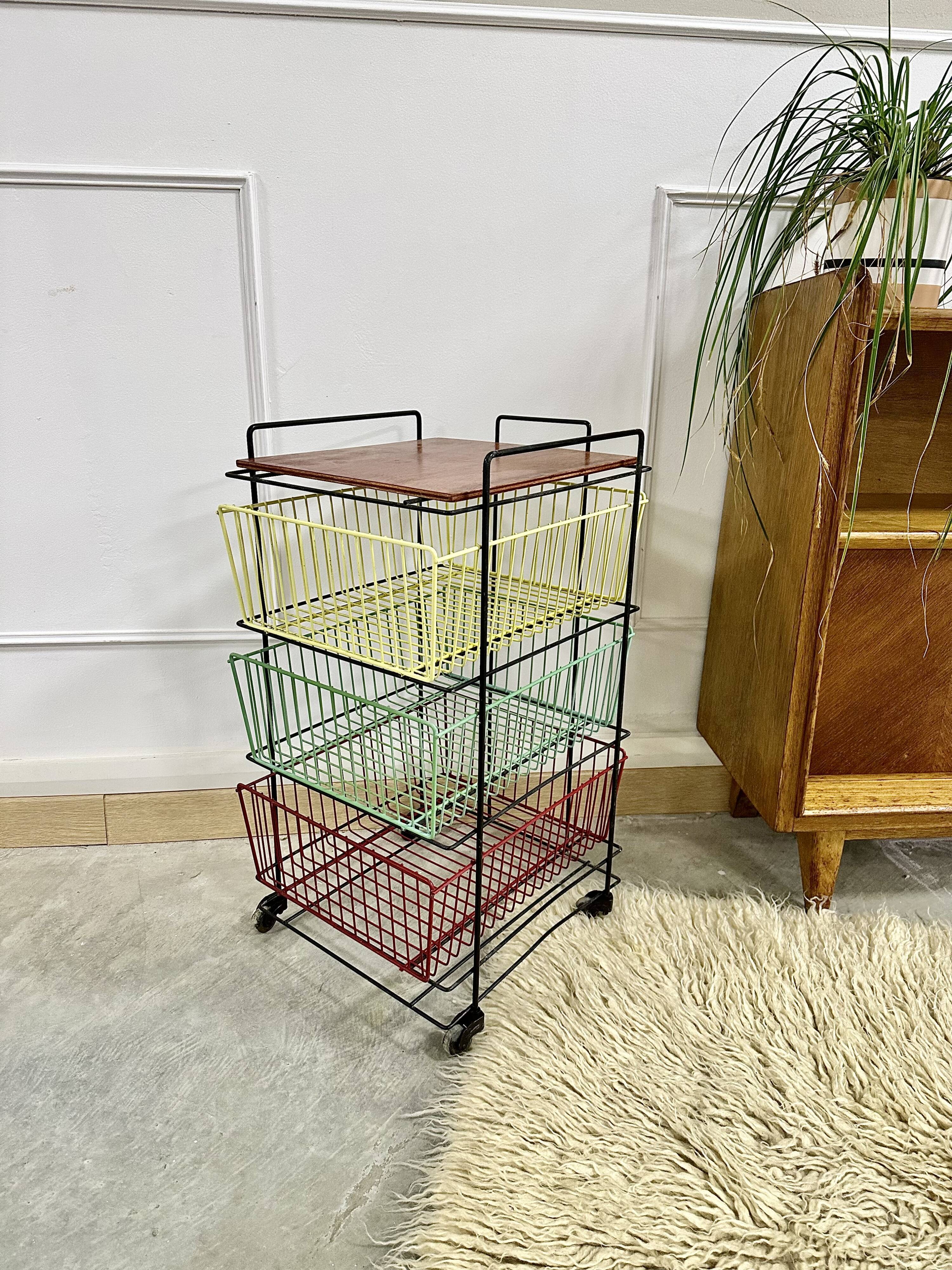 Metal furniture with 50's baskets