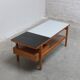 Table basse double face rare par Jos De Mey pour Van Den Berghe-Pauvers, années 1960.
