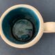 2 cups maja white and blue enamelled ceramic cups