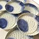 Assiettes poisson vintage en barbotine