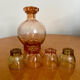 Carafe art déco vintage et ses 4 verres