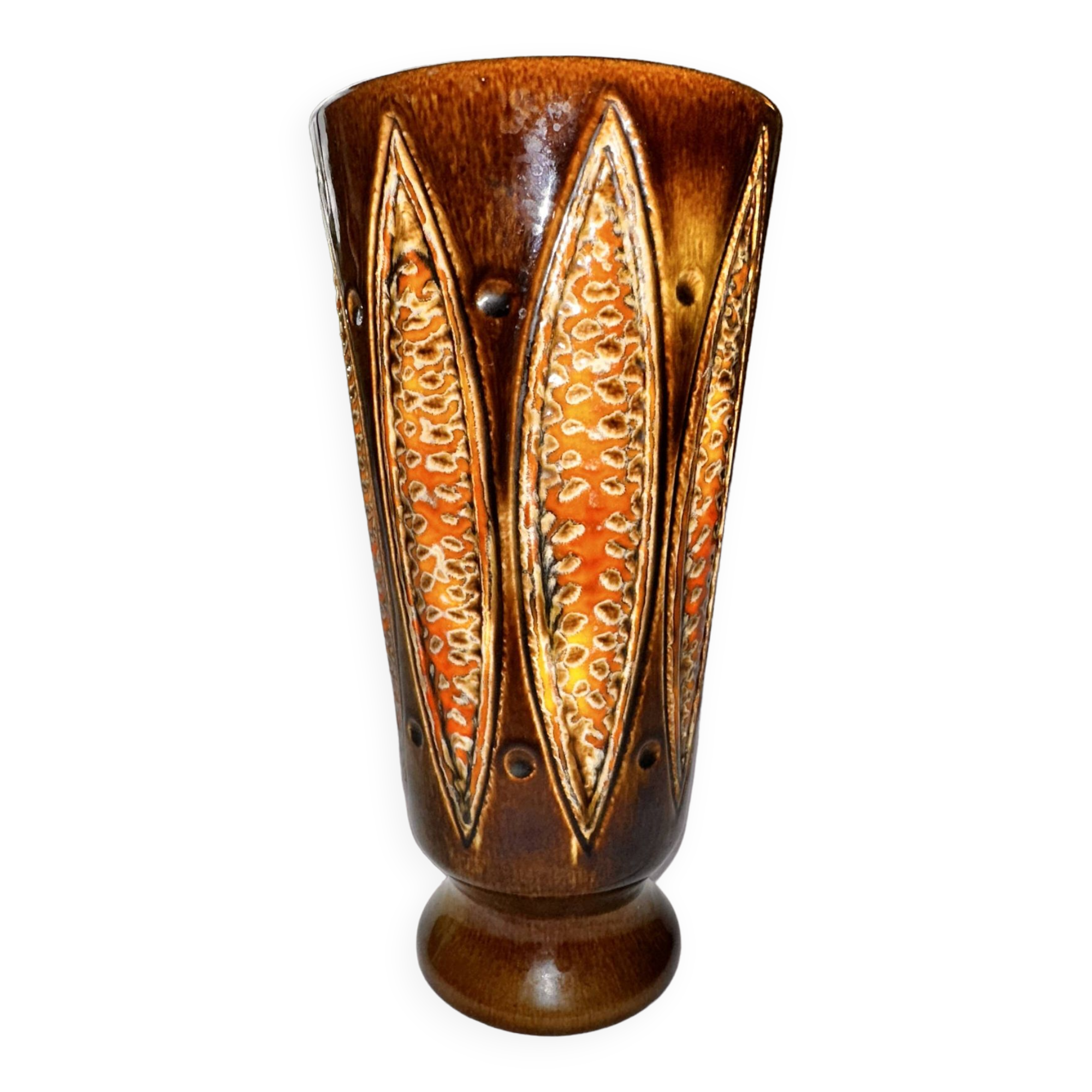Ceramic vase by Jean Varoqueaux for Périgord pottery