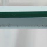 Cassina LC-10 coffee table by Le Corbusier – rare light blue glass edition