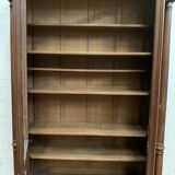 Showcase library in solid walnut Showcase Napoleon III XIX century