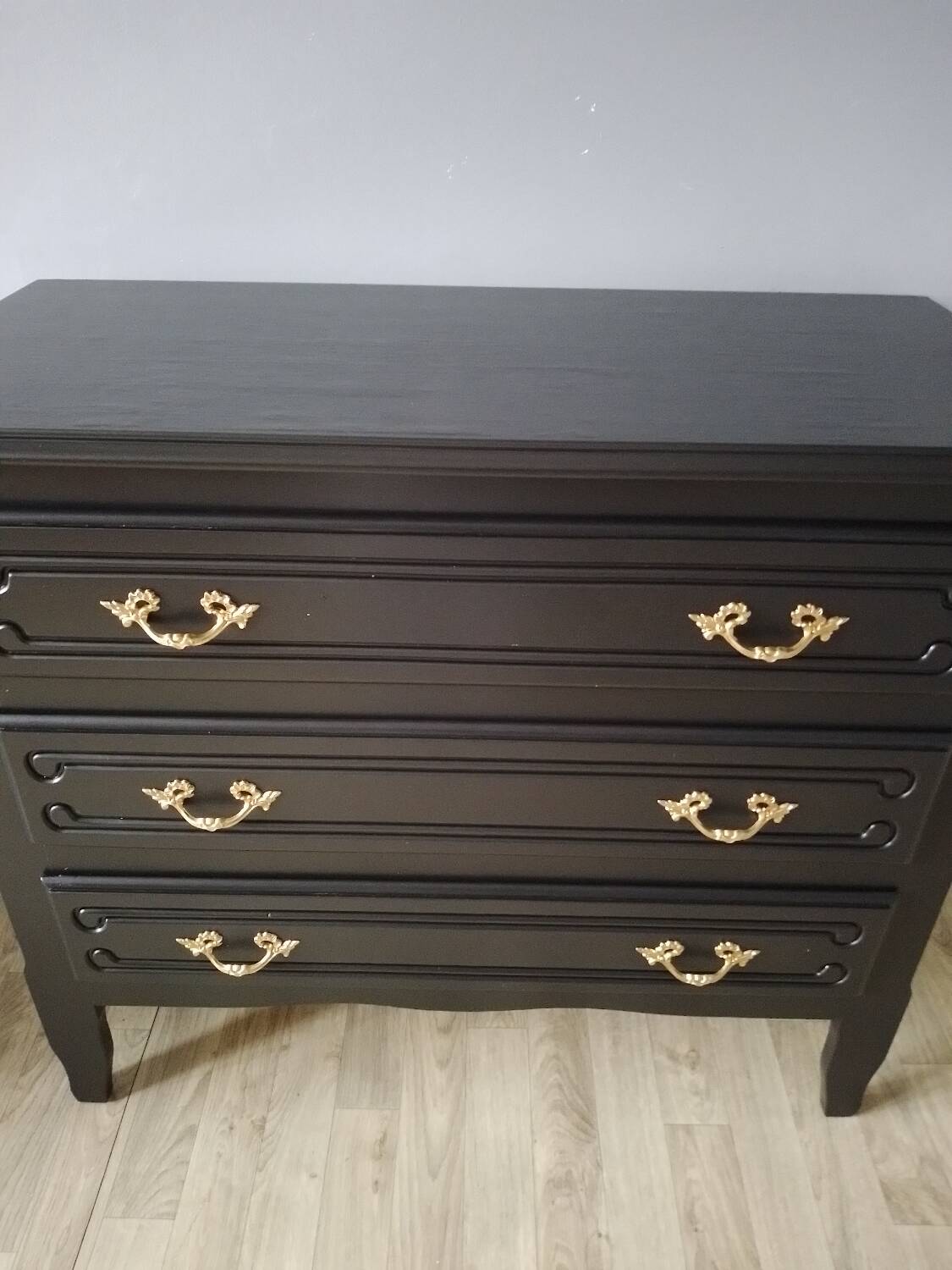 Restored chest in black