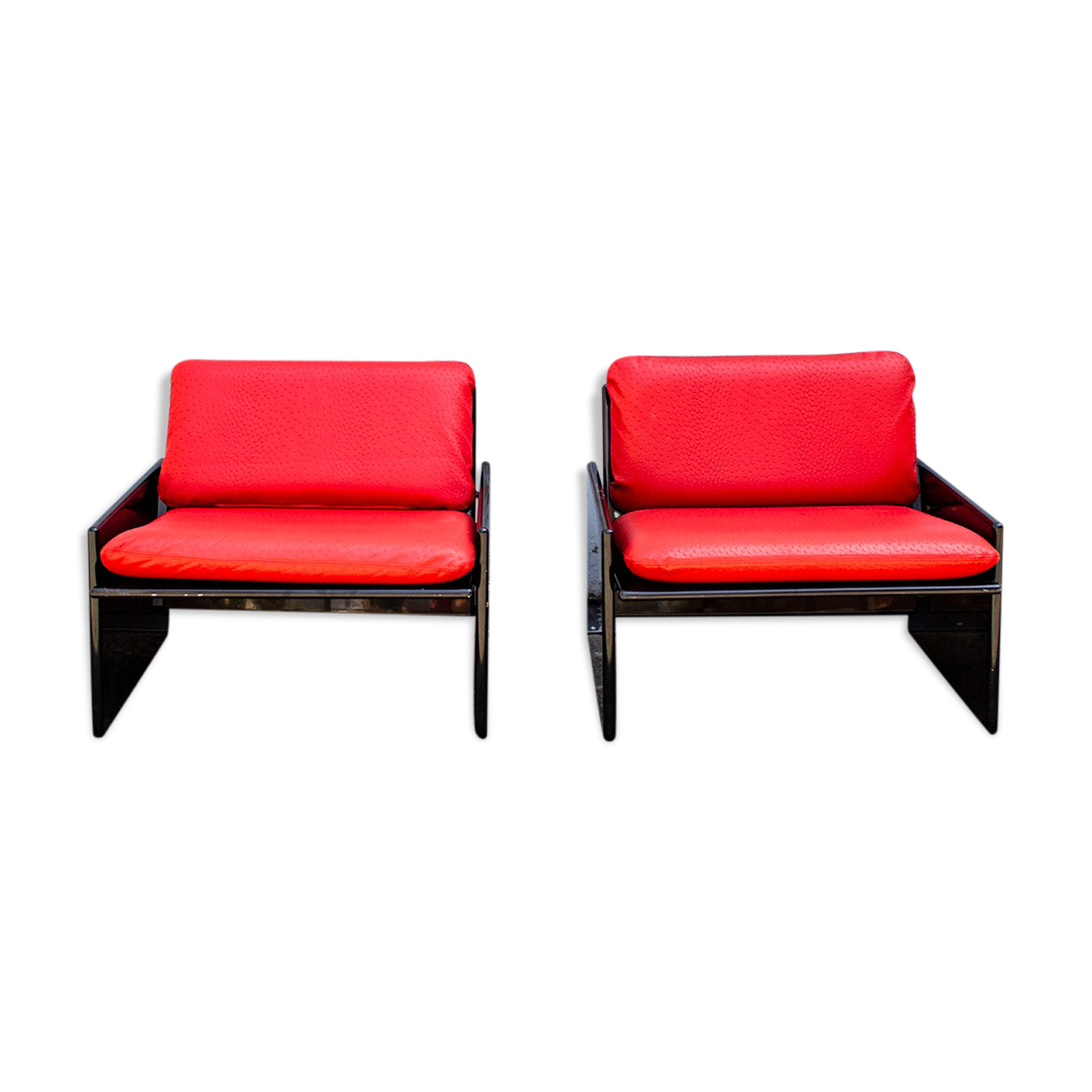 Italian Simone armchairs by Kazuhide Takahama for Gavina, 70's