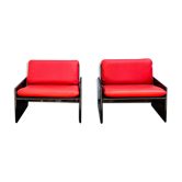 Fauteuils italiens Simone de Kazuhide Takahama pour Gavina, années 70
