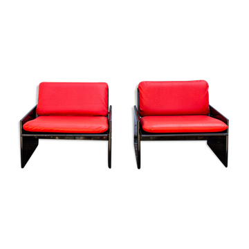 Italian Simone armchairs by Kazuhide Takahama for Gavina, 70's