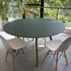 Table Hay CPH25 Ø140 x H74 oak and green linoleum