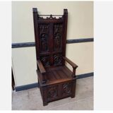 Antique - Chest Bench, - Neo-Gothic