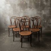6 chaises Hofmann Bielitz (Modèle N°18, période 1900-1915)