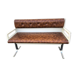 Banquette skaï marron