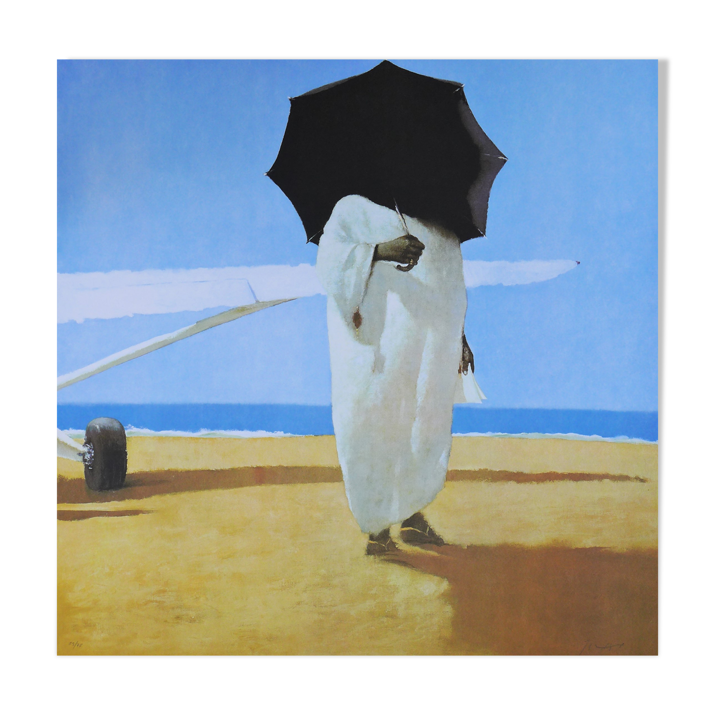 LARRAZ Julio, The Poet King, 2007. Original lithograph signed and justified in pencil