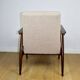 Armchair 'Lis', 1970s beige boucle design by Henryk Lis