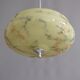 Art Deco pendant light, marbled with chrome suspension, 1930s
