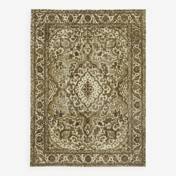 1970s 285 cm x 385 cm beige wool carpet