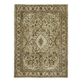 1970s 285 cm x 385 cm beige wool carpet