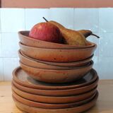 Lot of 6 sandstone soup plates