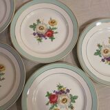 9 assiettes plates de chez Badonvillier en bon état