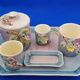 Smoking kit Fine Earthenware Barbotine Art Deco De Bruyn Fives