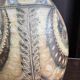 Stoneware lamp (base) signed Joël Courjault for Keraluc – floral decoration