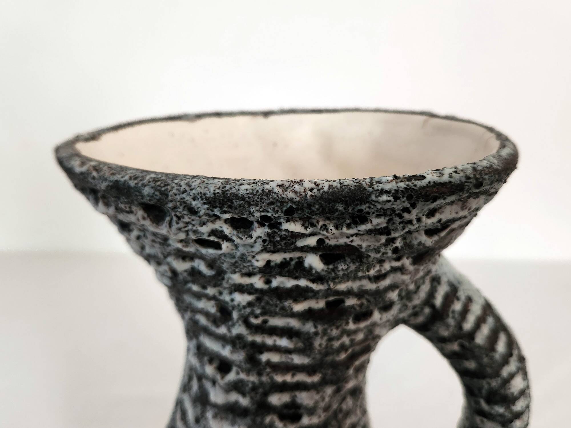 Vintage Fat Lava Ceramic Vase