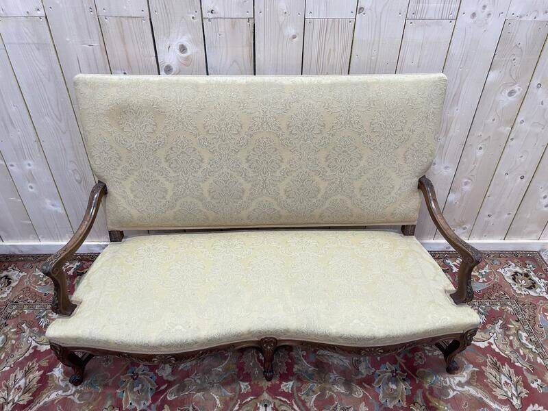 Canapé banquette de style Louis XV - Régence