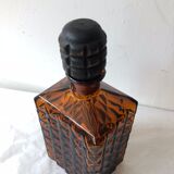 Vintage amber glass carafe